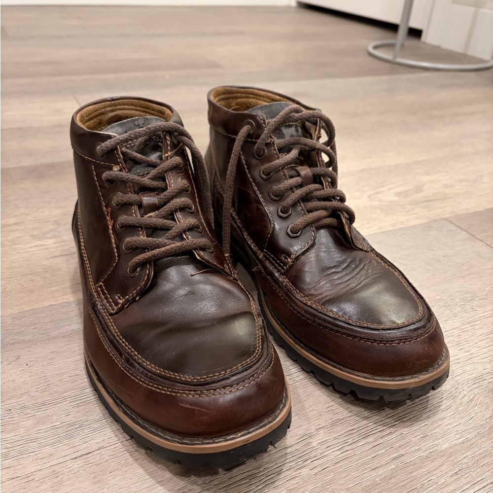 SOLD: Dockers Dark Brown Leather Boots